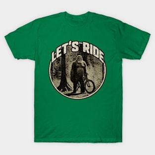 Woods Dude Bigfoot Bike Rider T-Shirt